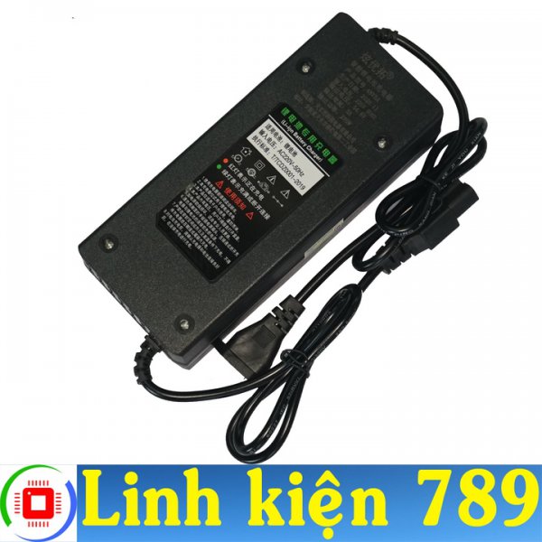 Sạc ắc quy 48V Pin Lithium 13S 3.7V 54.6V 5A tự ngắt khi đầy